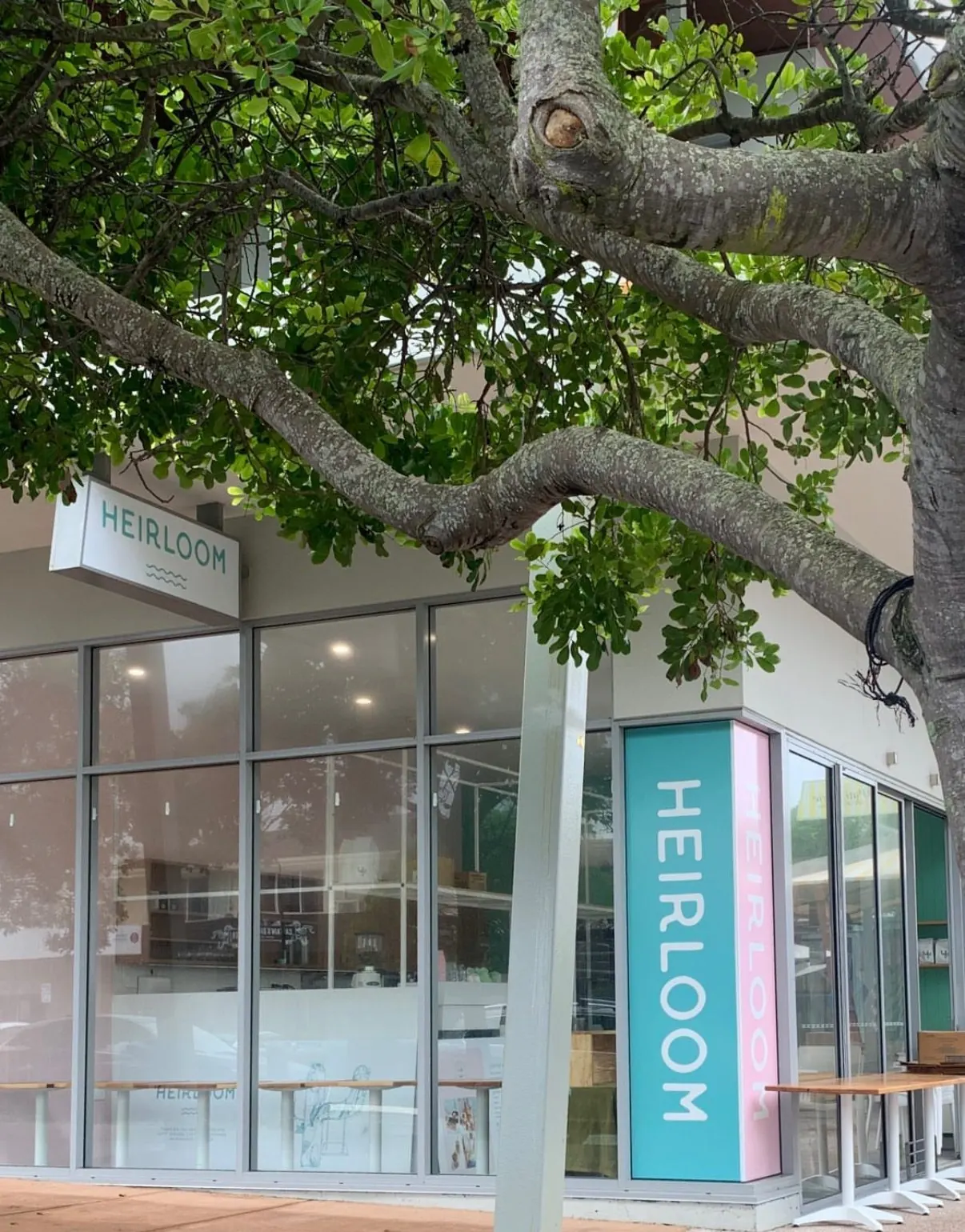 Heirloom Wholefoods Peregian Beach shopfront signage by Sykes Signs