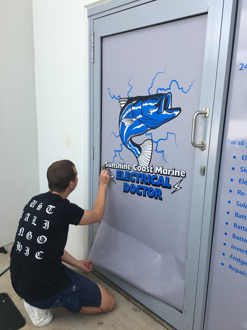 Window print — Perforated window film by Sykes Signs