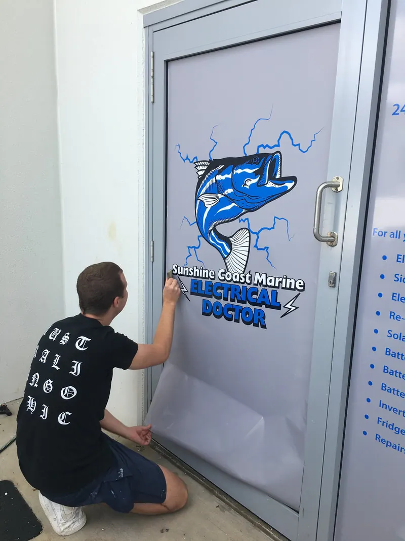Window print — Perforated window film by Sykes Signs