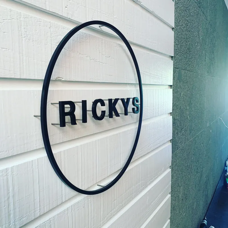 Illuminated circle — Halo-lit 3D sign by Sykes Signs